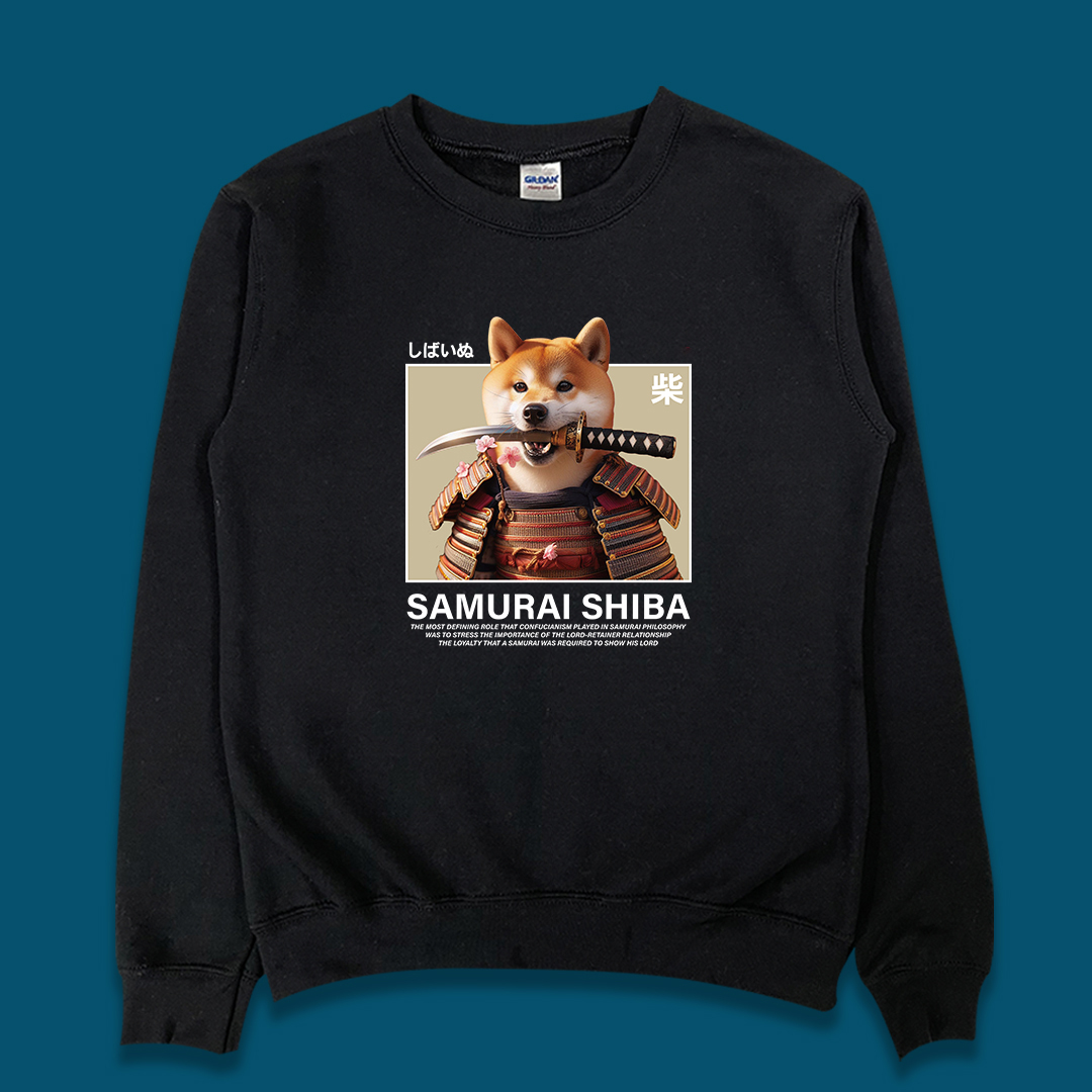 (大學T)柴犬武士 yarn有夠寶4