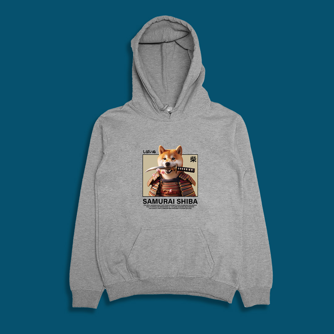 (連帽上衣)柴犬武士 yarn有夠寶3