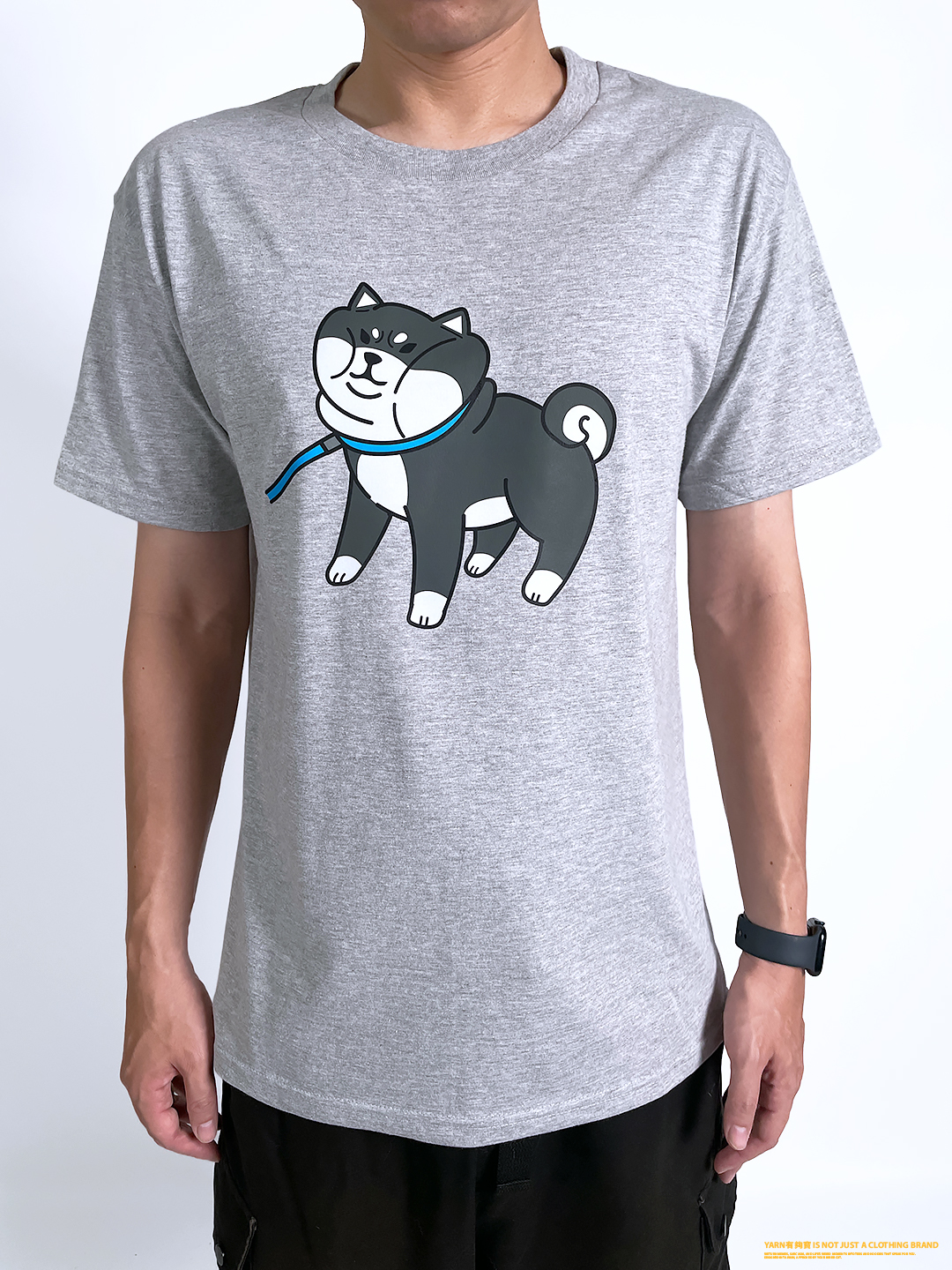 (短T)柴不走 yarn有夠寶(黑柴款)2