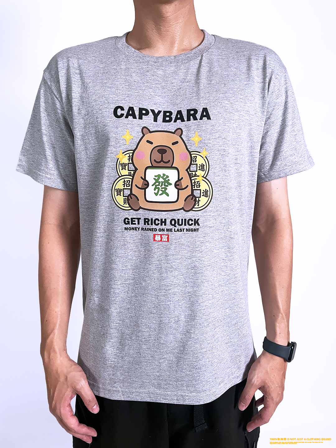 (短T)卡皮巴拉暴富 yarn有夠寶