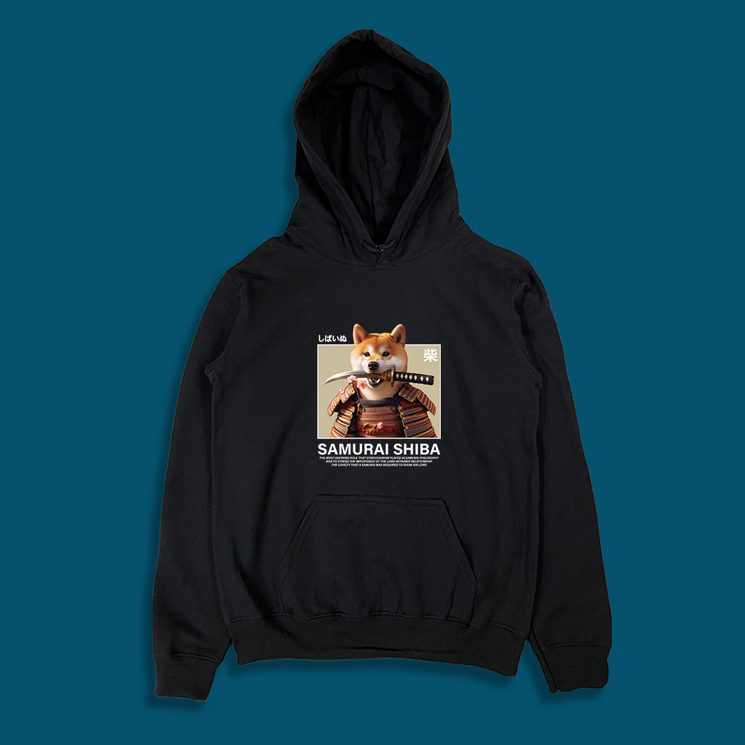 (連帽上衣)柴犬武士 yarn有夠寶4