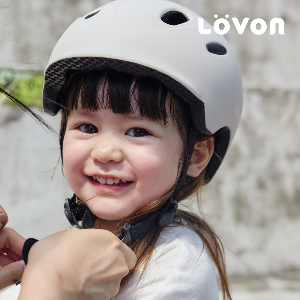 (預購)LOVON 兒童平衡/滑步車專用安全帽-米白色(預計12月底到貨)
