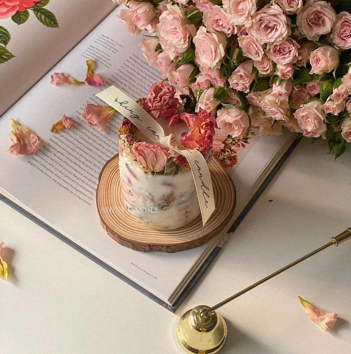 春天裡的花園蠟燭4