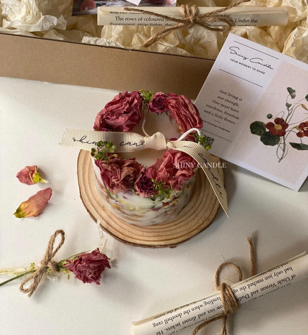 春天裡的花園蠟燭