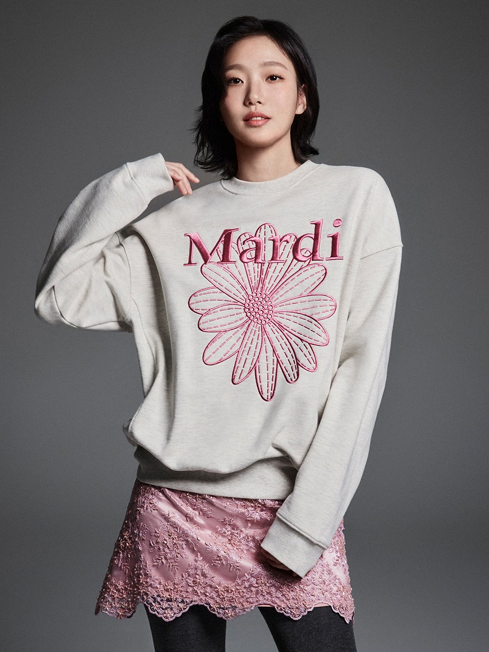 Mardi 花刺繍 フラワー 韓国 Mardi Mercredi(マルディメクルディ) - 海外通販