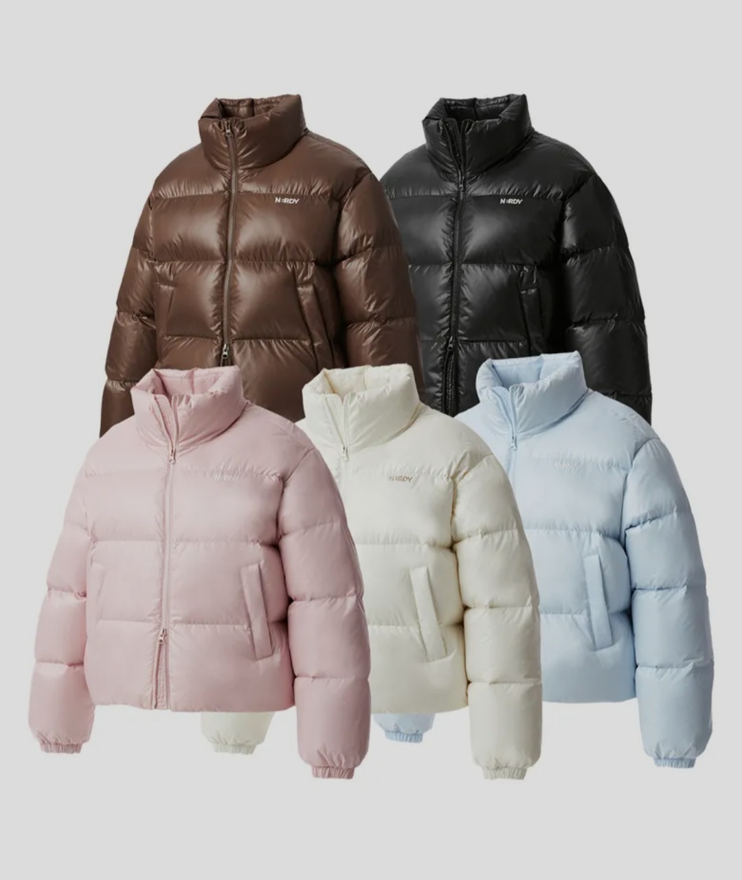 [ NERDY ]★24FW★韓国人気★GLOSSY DOWN JACKET NERDY ]☆24FW☆韓国人気☆GLOSSY DOWN JACKET (NERDY/ダウン