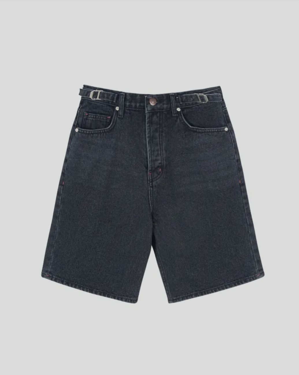 ASIF CALIE★韓国★人気★KNEE LENGTH WIDE DENIM PANTS 2色 as if calie] KNEE LENGTH WIDE DENIM PANTS