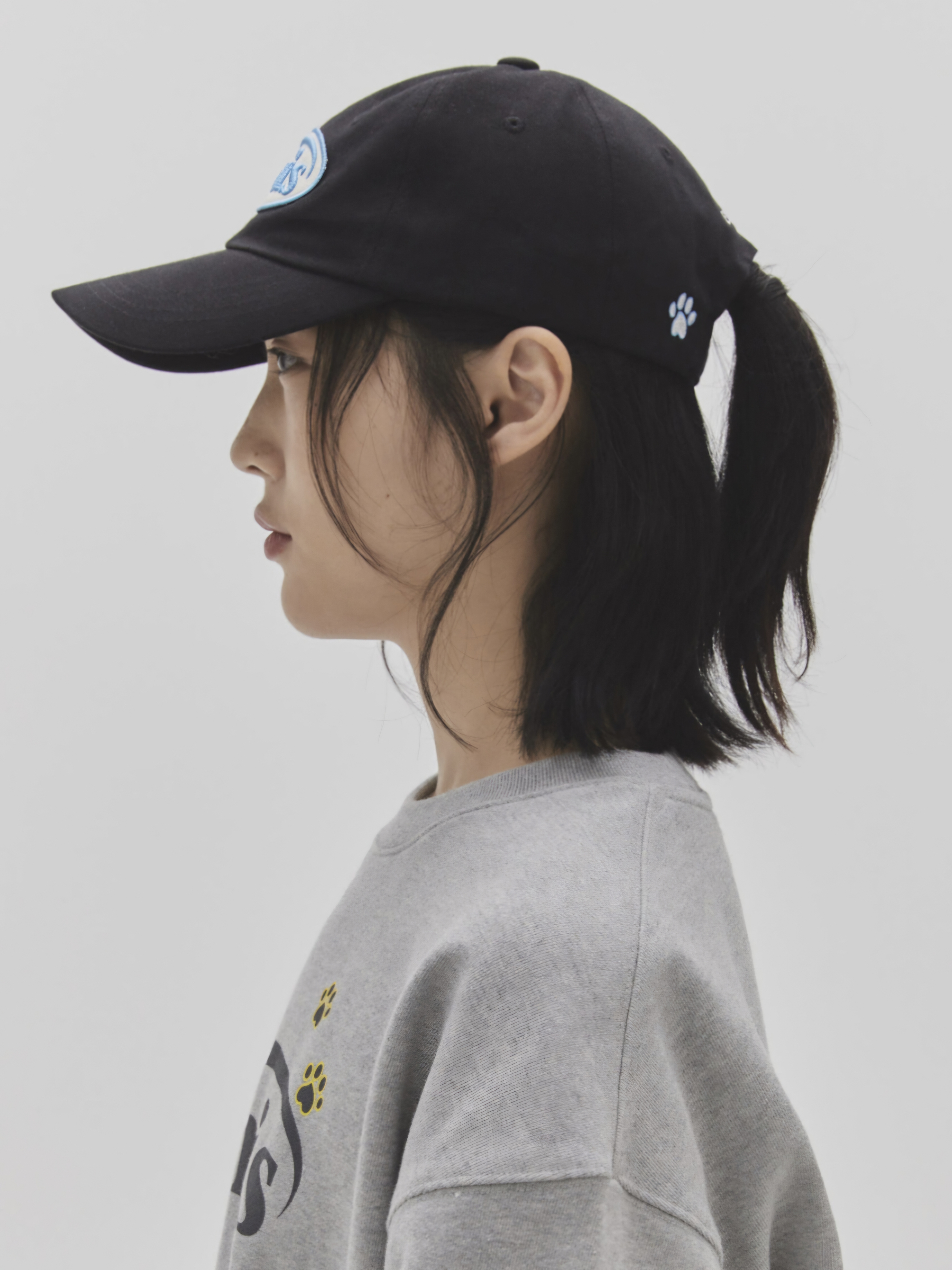 預購］韓國emis FOOT PRINT WAPPEN BALL CAP 腳印布章棒球帽老帽