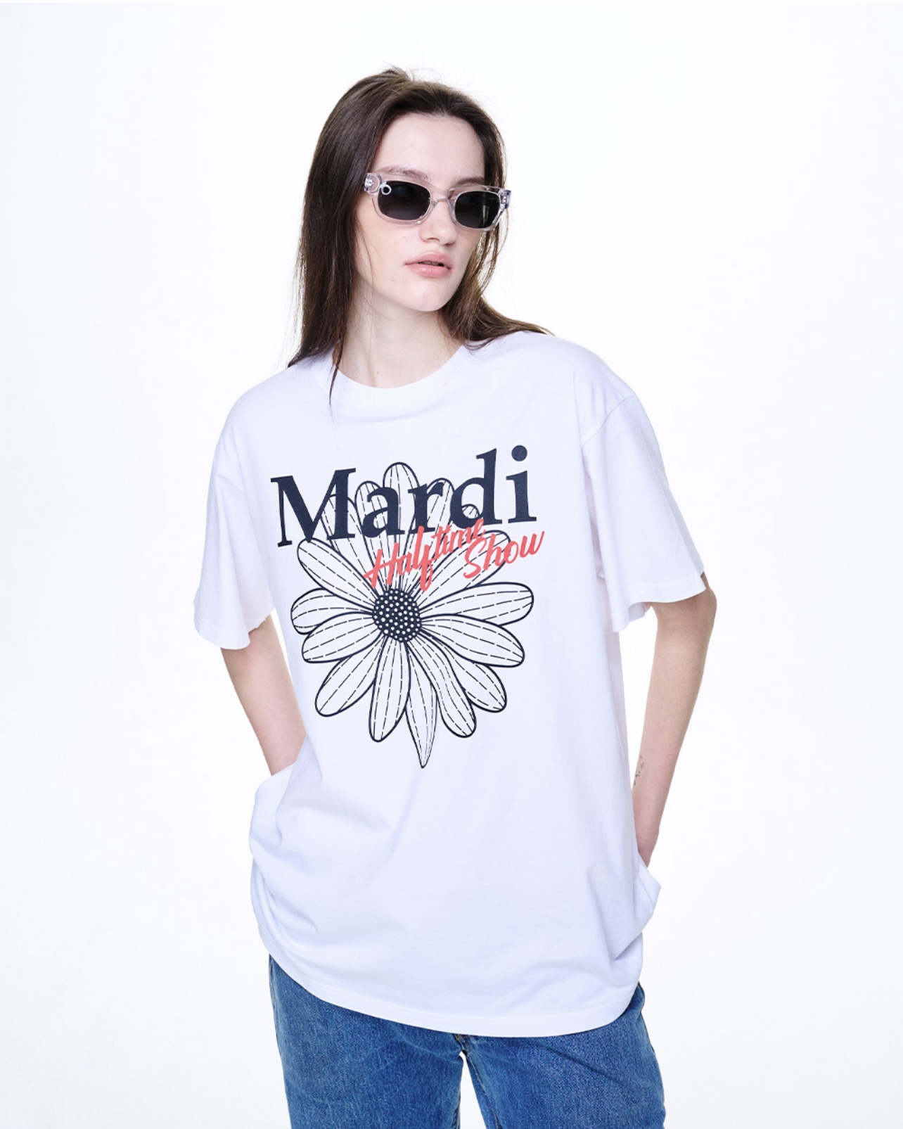 [現貨秒發⚡️]韓國MARDI MERCREDI 2023 Flowermardi Halftime 短袖T恤 男女同款 | MARDI