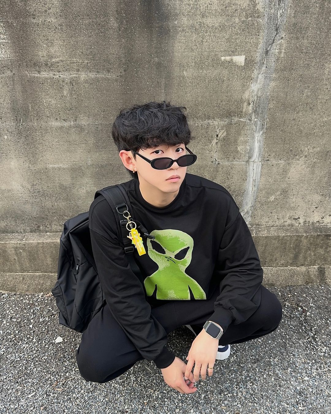 現貨秒發⚡️］—特價— 韓國HOODHOOD Alien Graphic Overfit 外星