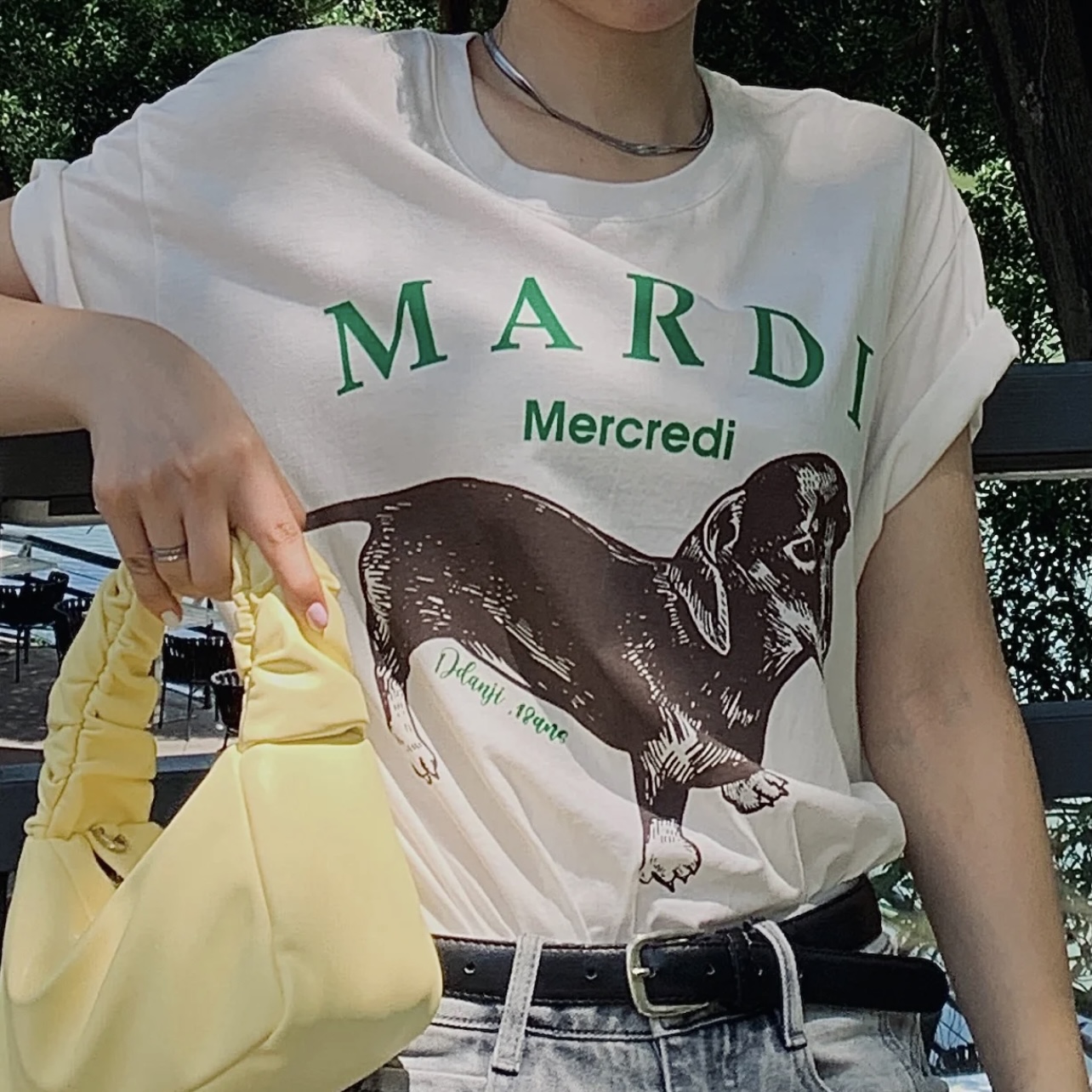 ［現貨秒發⚡️］韓國MARDI MERCREDI 臘腸狗短袖T