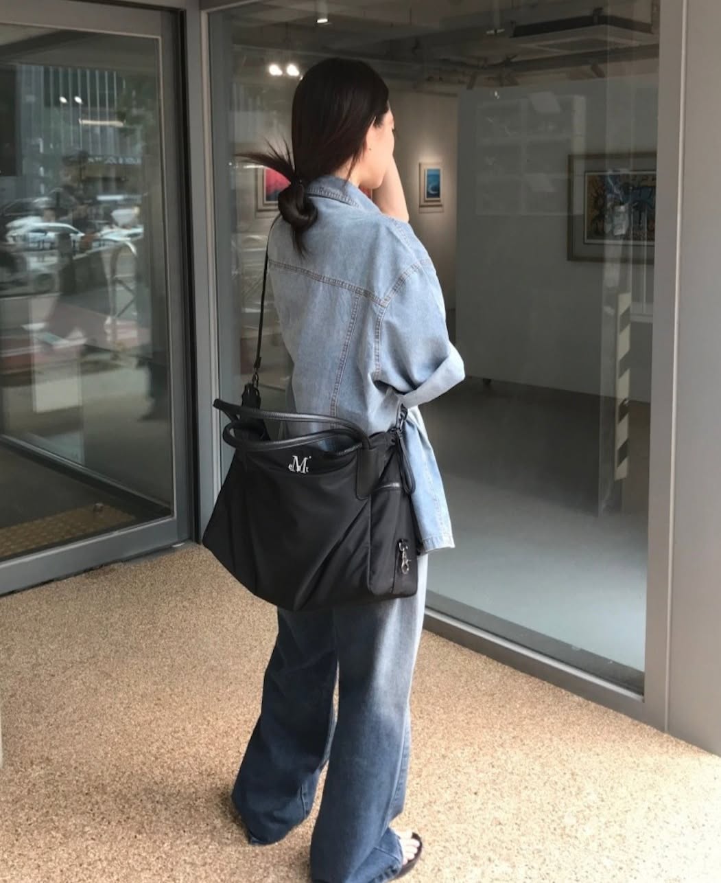 ★MUCENT★ 4Way Signature Logo TOTE BAG MUSINSA公式 | MUCENT 4-Way Signature Logo Unisex Tote Bag
