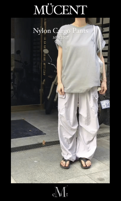 預購］韓國MUCENT GROSS NYLON CARGO PANTS 尼龍工裝褲| MUCENT