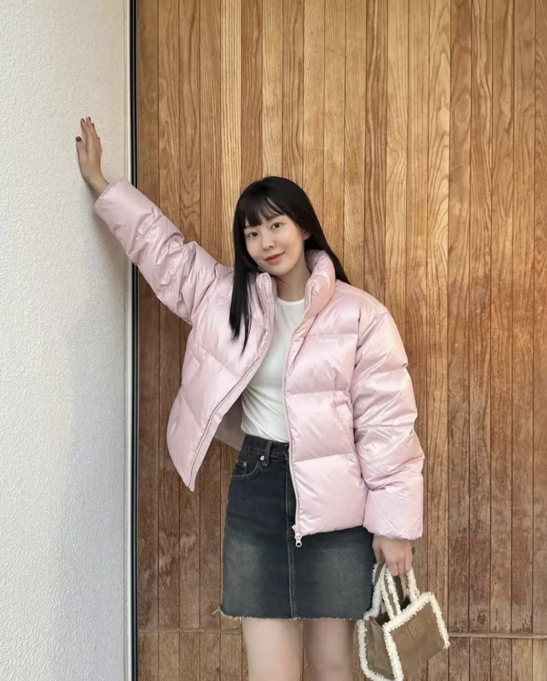 NERDY★韓国大人気 Women's Essential Glossy Down Jacket 預購］—特價— 韓國NERDY W'S ESSENTIAL GLOSSY DOWN JACKET 亮面