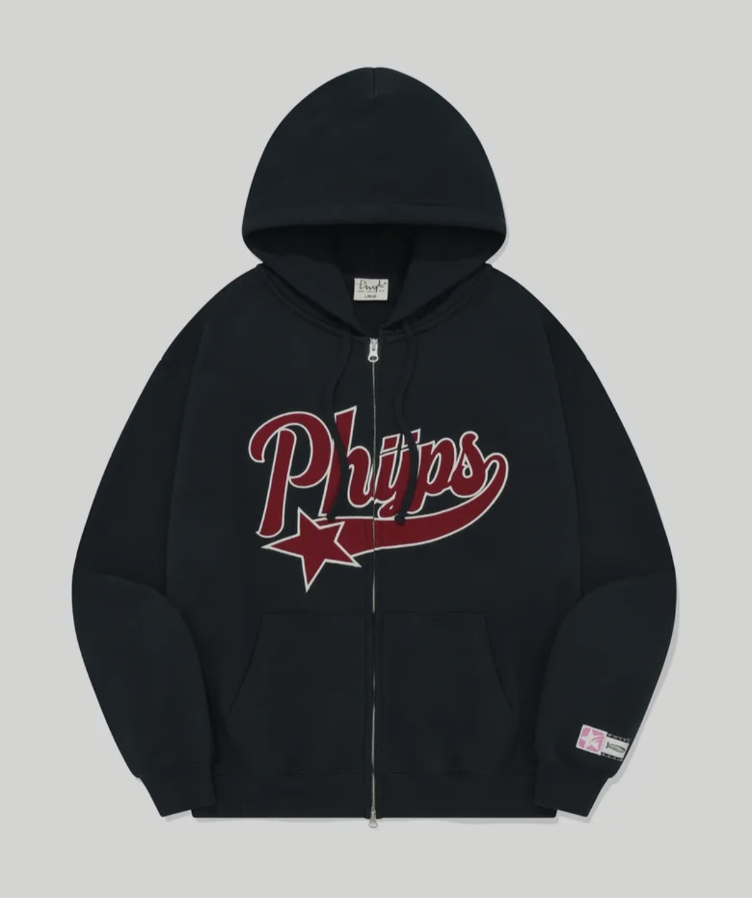 現貨秒發⚡️］—特價— 韓國PHYPS® STAR TAIL HOODIE ZIP UP 復古