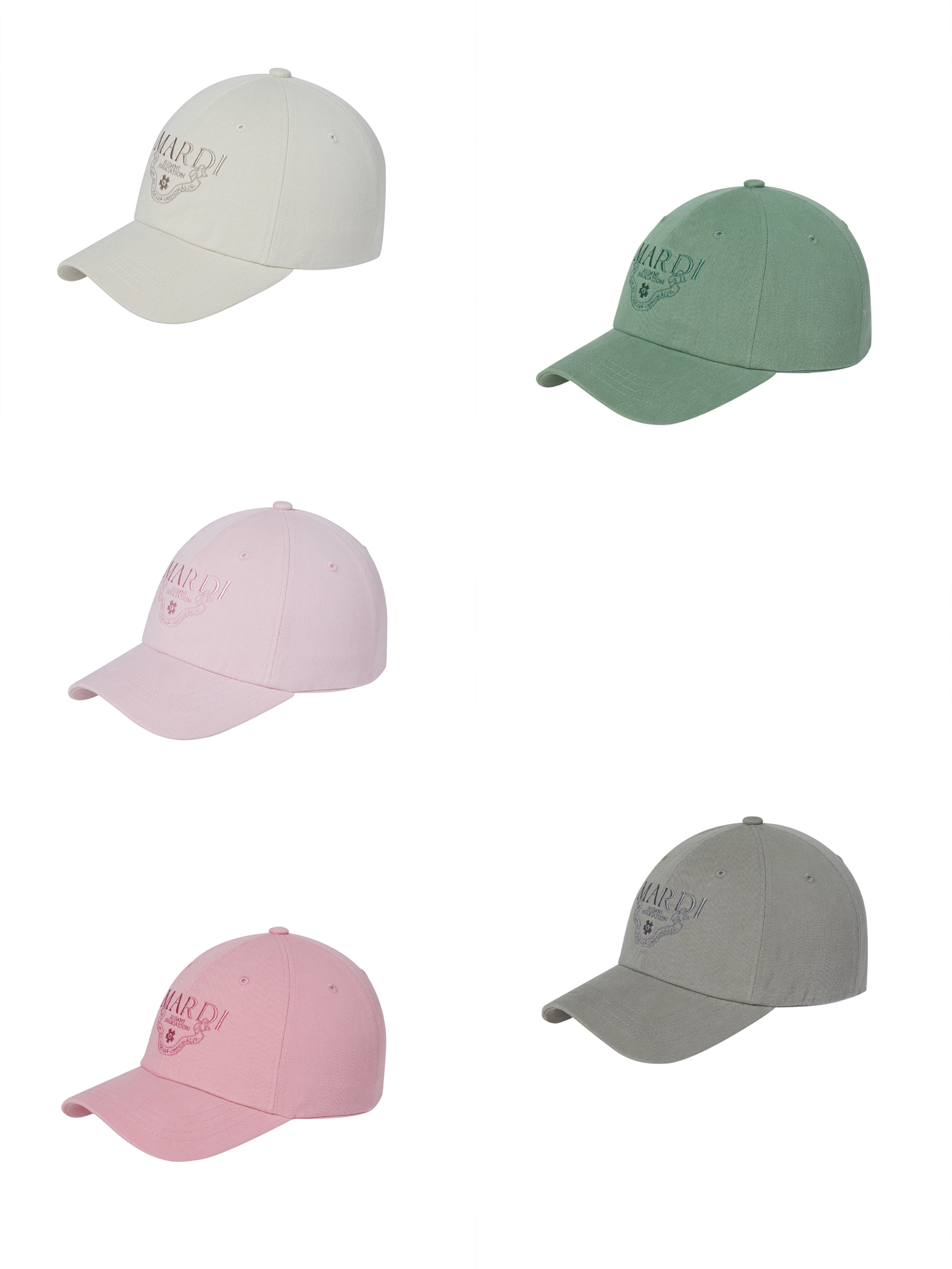 ●Mardi Mercredi●CAP ALUMNI CLASSIQUE WASHING_PINK CAP ALUMNI CLASSIQUE WASHING（キャップ）｜Mardi Mercredi