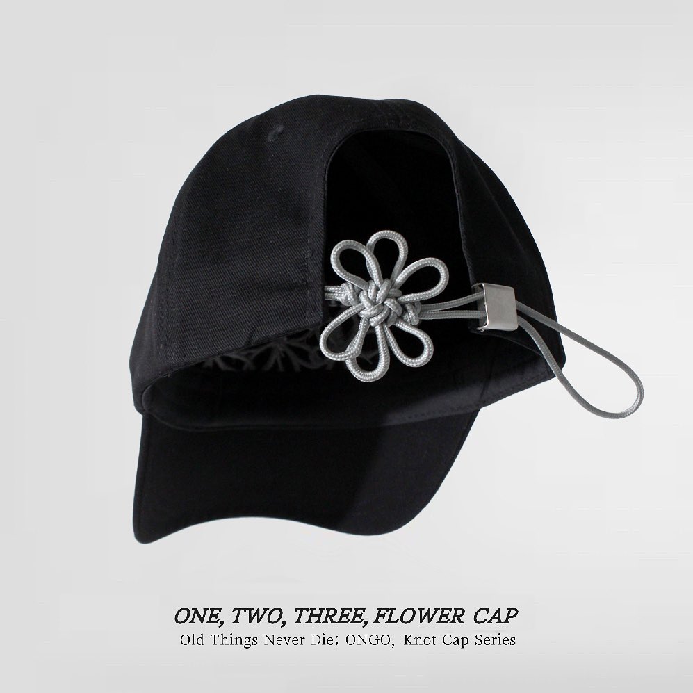 預購］韓國ONGO [FLOWER] KNOT CAP 花結棒球帽三花款| 品牌服飾