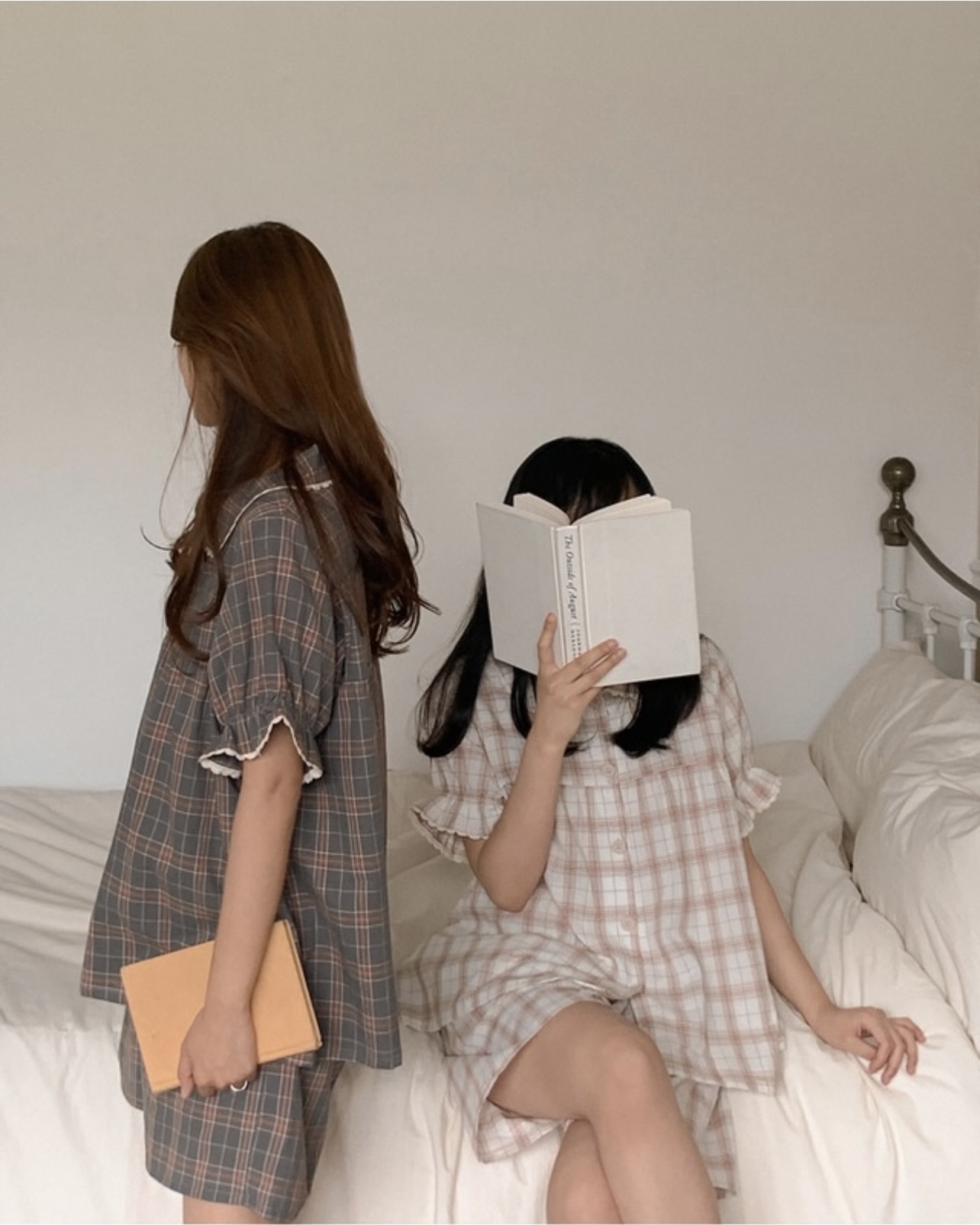 韓国人気パジャマ【Juuneedu】Bread Tartan Check 2size 韓国人気パジャマ【Juuneedu】Bread Tartan Check 2size (ルーム
