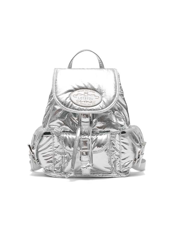 ★LOTSYOU★ Cloudy CHUBBY Backpack Silver PWTH5BAW518OSI MUSINSA | LOTSYOU Cloudy CHUBBY Backpack Silver