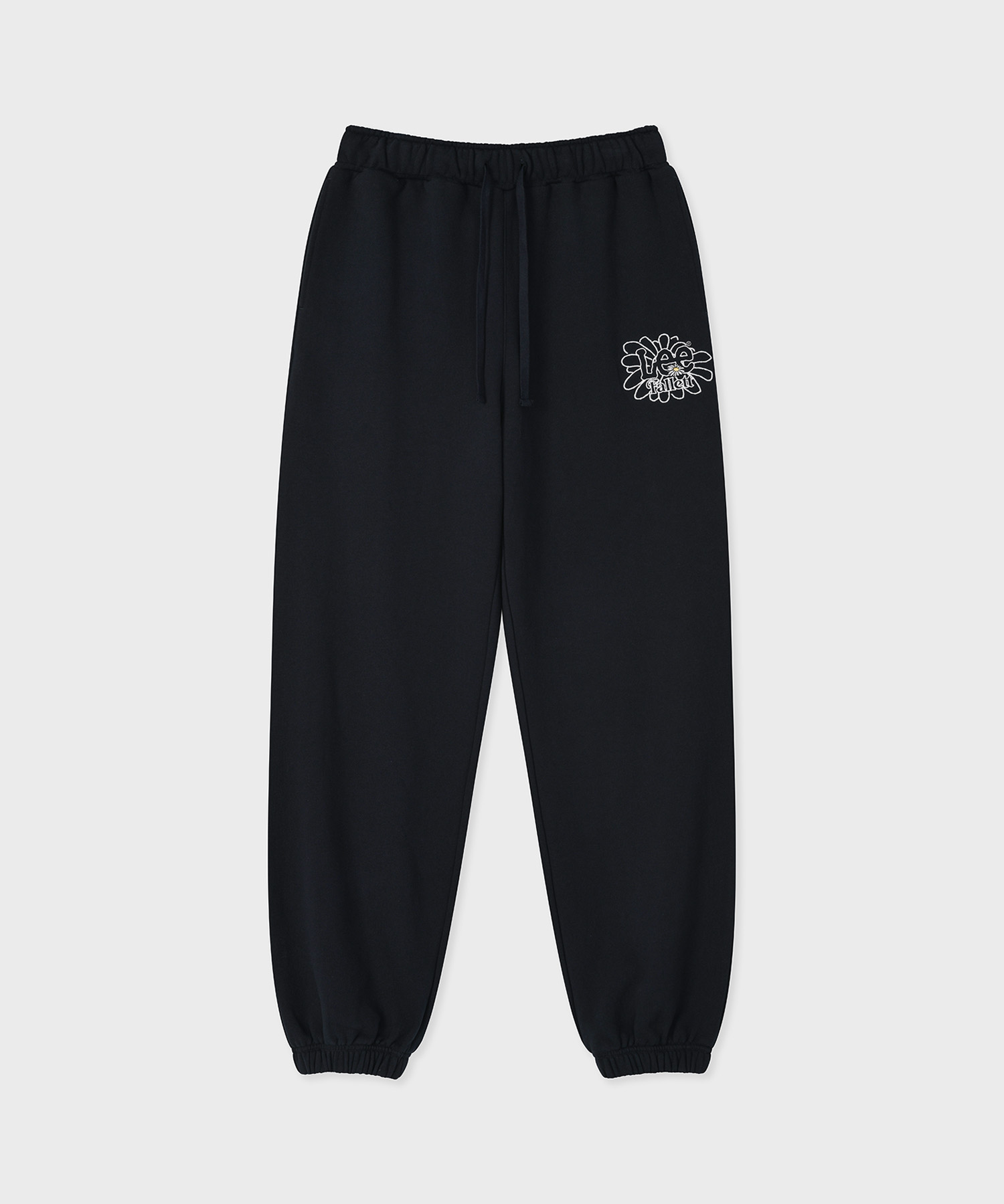 【Fallett X LEE】韓国人気★Sun Flower Jogger Pants (S,M,L) FALLETT X LEE] Sun Flower Sweatpants 太陽花棉褲| Fallett