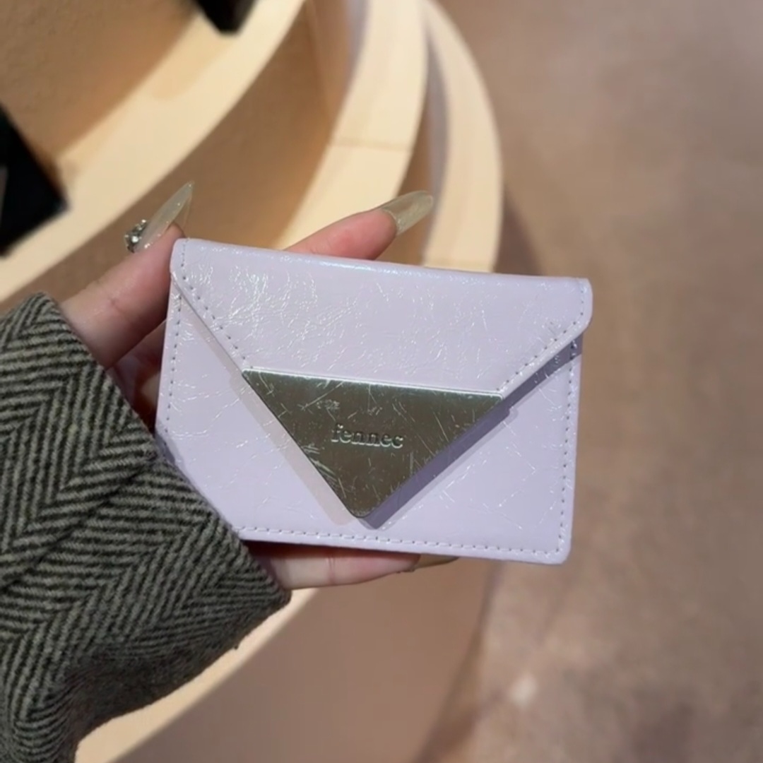 ■Fennec■ CRINKLE TRIANGLE ACCORDION POCKET SILVER FM1PK08 FENNEC]☆CRINKLE TRIANGLE ACCORDION POCKET (Fennec/カード