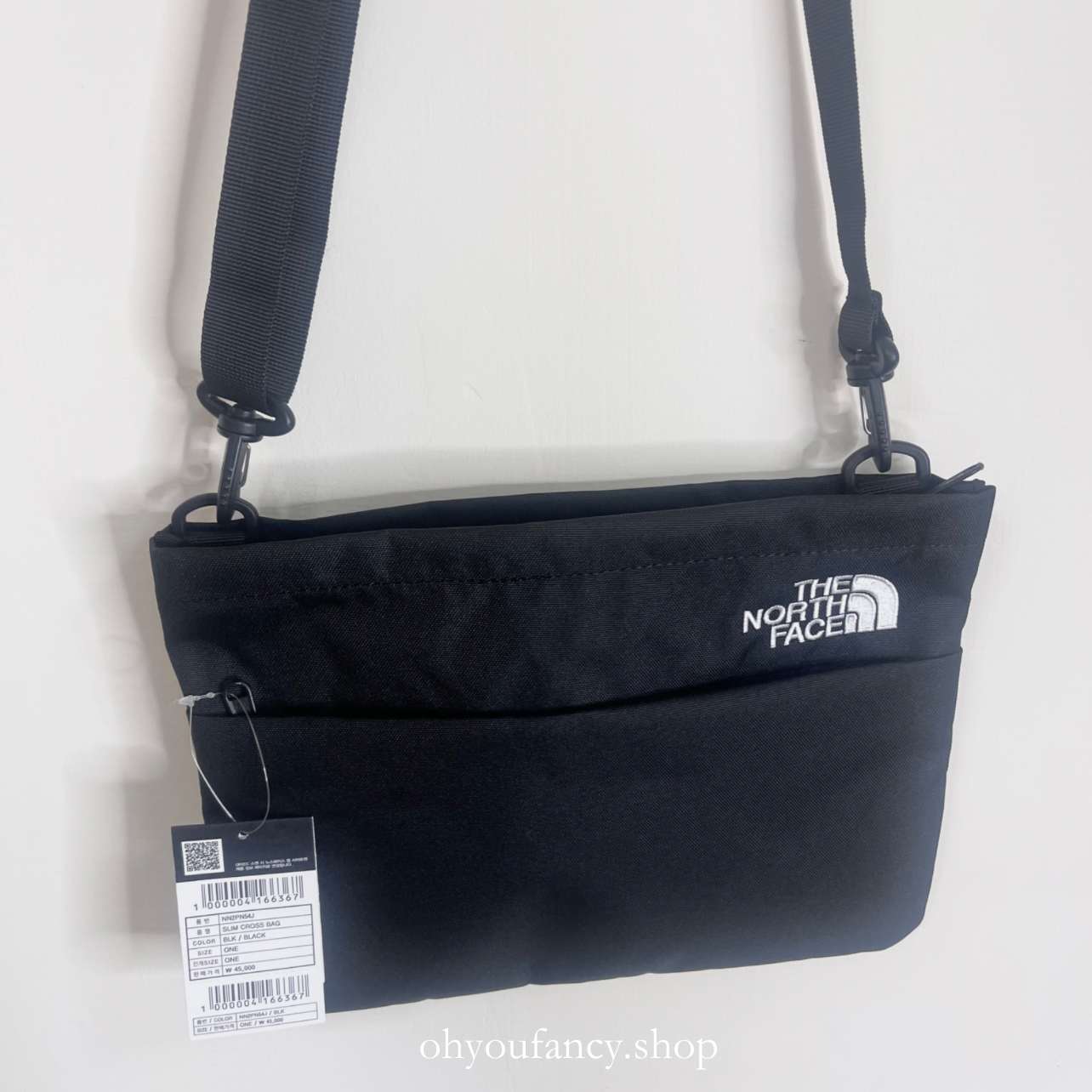 現貨秒發⚡️］韓國THE NORTH FACE 北臉Slim Cross Bag 扁扁包側