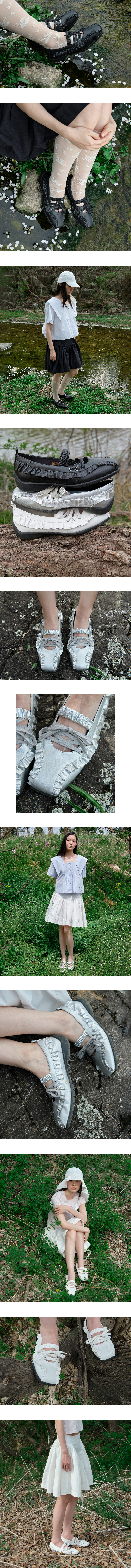 【Rockfish×MINJUKIMコラボ】BLISS RUFFLE SNEAKERS【未入荷】 預購］韓國Rockfish [X MINJUKIM] BLISS RUFFLE SNEAKERS 荷葉邊