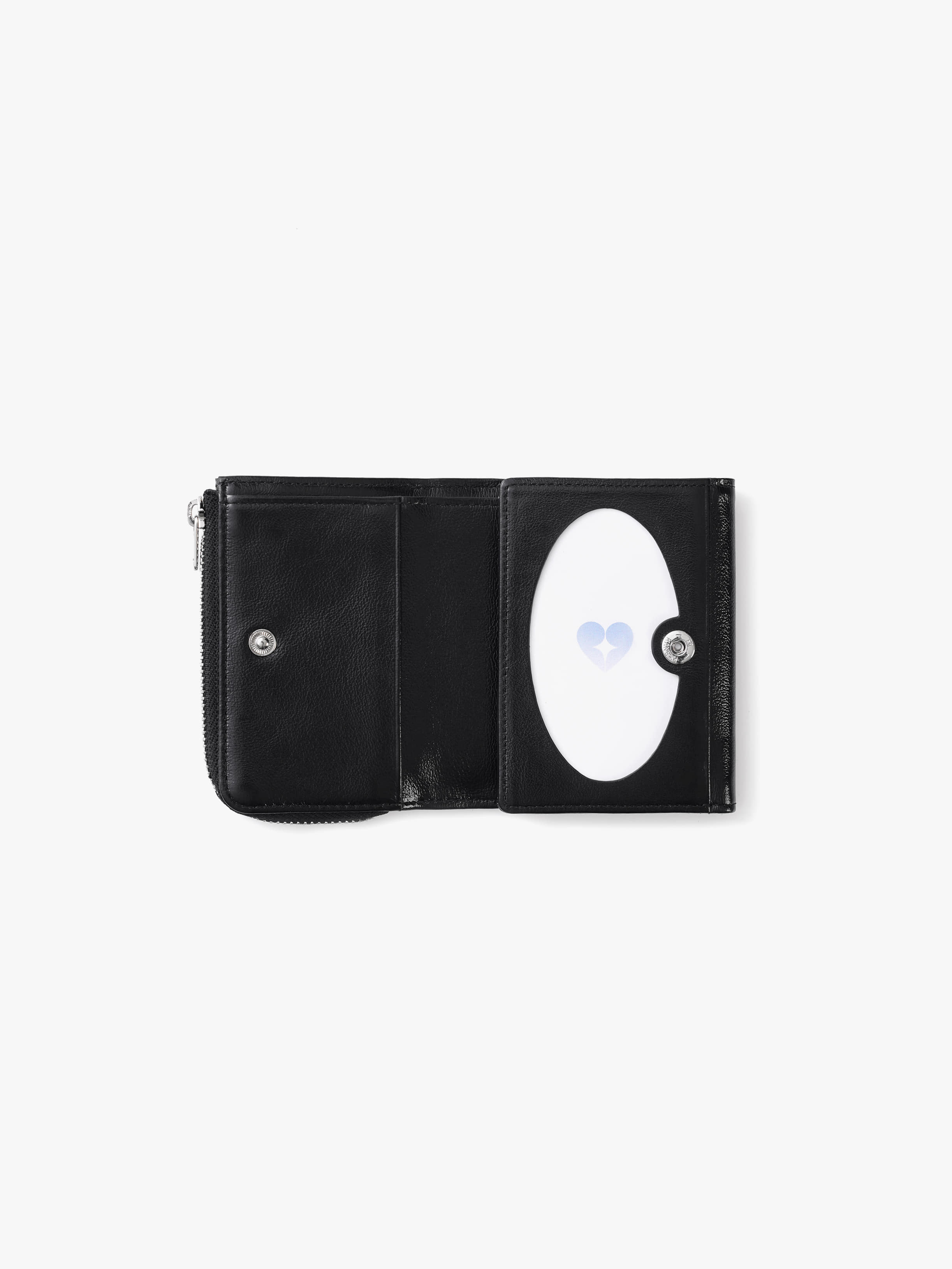 [FENNEC]★25SS★韓国人気★HEARTY ZIPPER WALLET 預購］韓國Fennec 2025新HEARTY ZIPPER WALLET 愛心銀扣拉鍊短夾