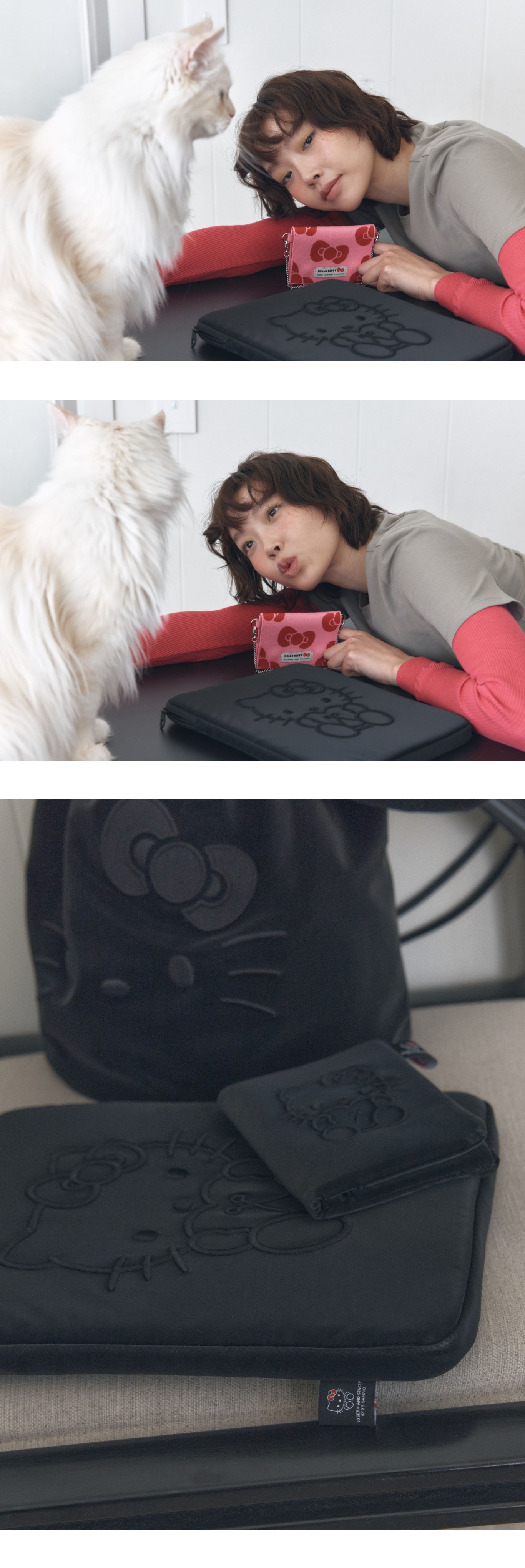 【JOSEPH&STACEY】 SLEEK TABLET POUCH 11INCH HELLO KITTY Sleek Tablet Pouch 13inch Hello Kitty White | JOSEPH AND STACEY