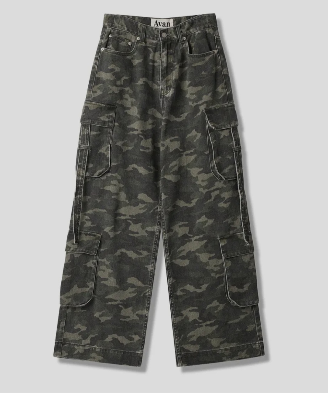◎AVANDRESS◎★人気★Ribbon Wide Cargo Pants(4 COLOR) MUSINSA公式 | AVANDRESS Ribbon Wide Cargo Pants BLACK