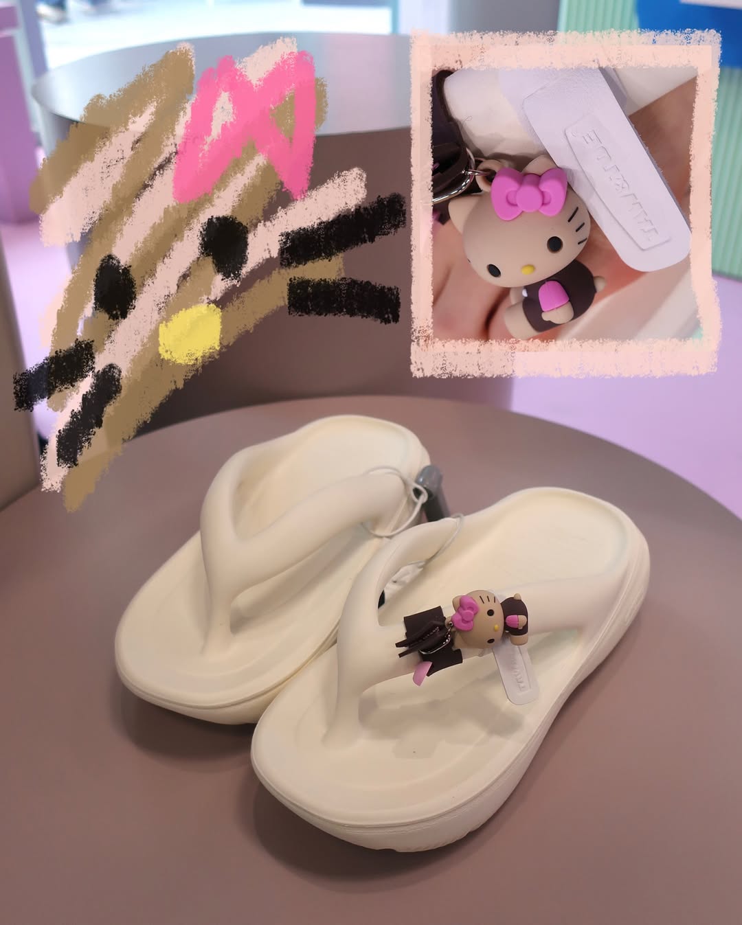 【TAW&TOE x SANRIO】FLIP FLOP ZEROVITY PLUMPY MY MELODY W) Taw&Toe x Sanrio Flip Flop Zerovity Plumpy My Melody