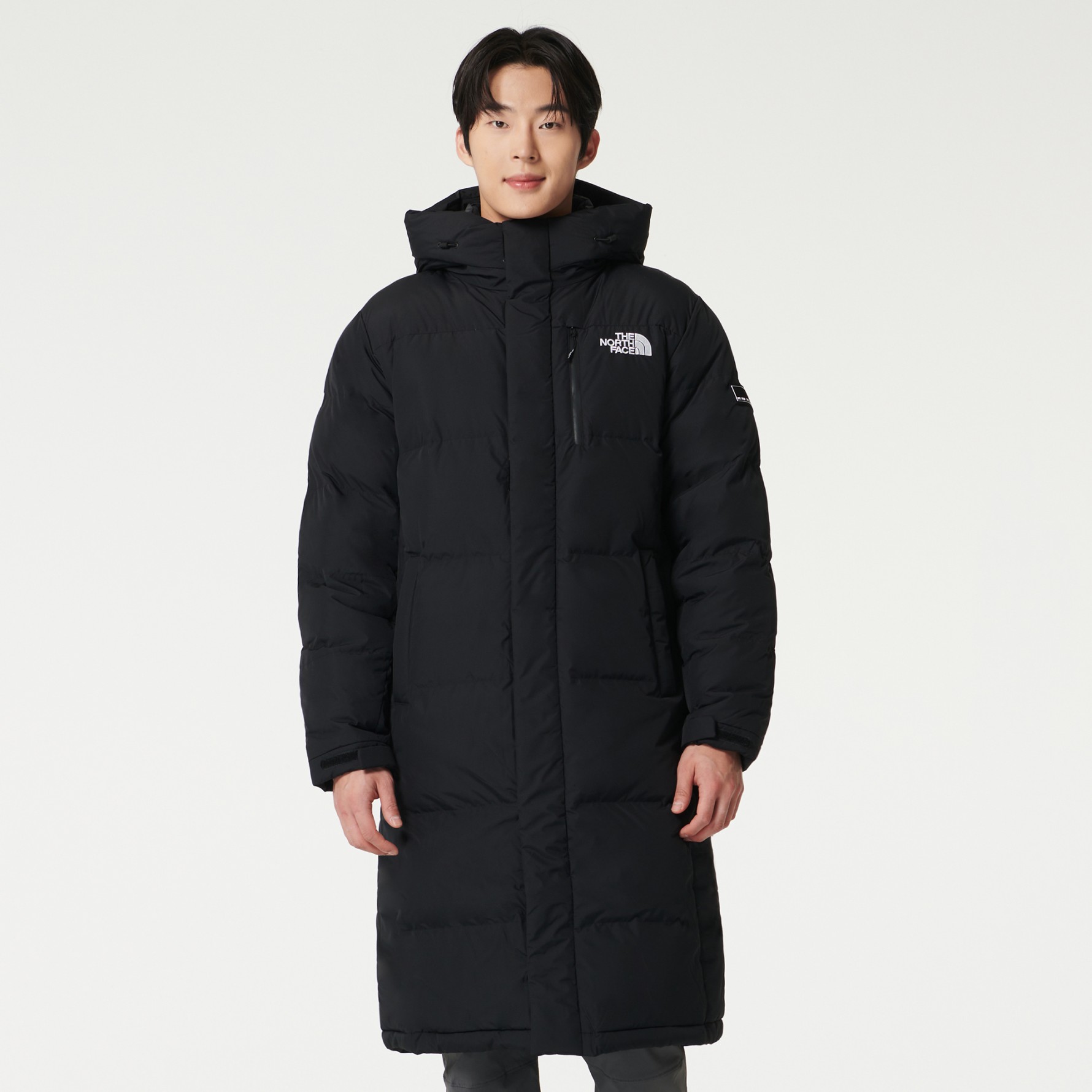 ［折扣］-預購- 韓國北臉 THE NORTH FACE ACT FREE EX HYBRID DOWN COAT 鵝絨長版羽絨外套 黑色