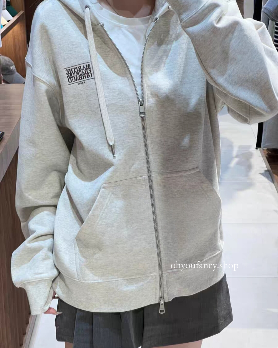 ［現貨秒發⚡️］ 韓國MARITHE BIG CLASSIC LOGO HOODIE ZIPUP 大Logo 連帽外套