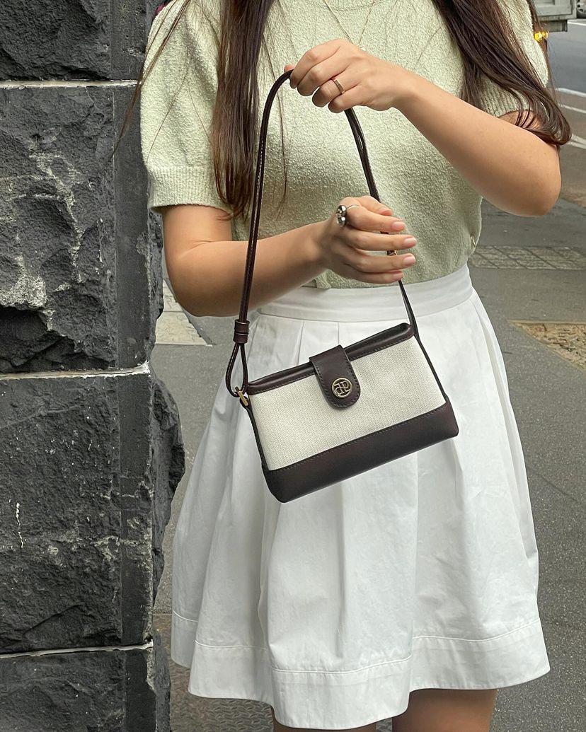 ★depound★ town bag (minicross) brown 🇰🇷 Depound Town Bag mini-cross – Dot & Line Store