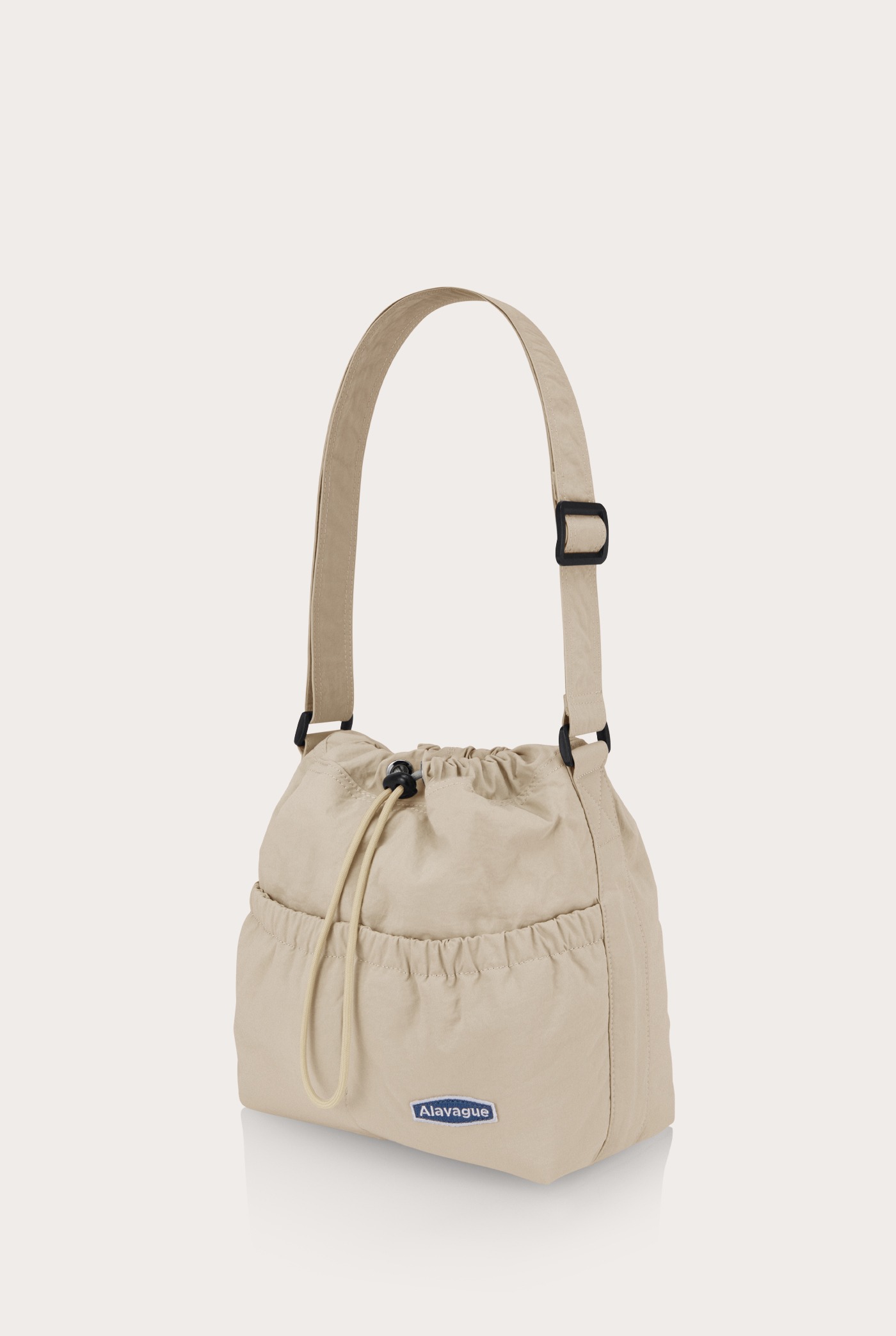 預購］韓國Alavague DUGONG BAG CROSS M 再生尼龍抽繩斜背包