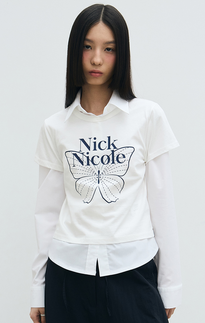 預購］ 韓國Nick & Nicole 2024 BUTTERFLY SIGNATURE CROP TOP