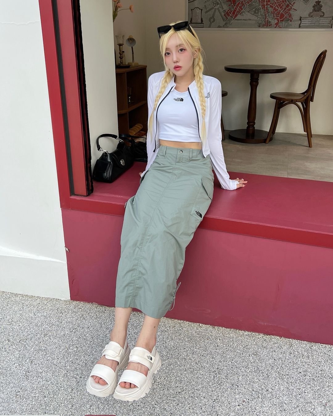 預購］韓國北臉THE NORTH FACE W'S NEILTON SKIRT 口袋工裝裙
