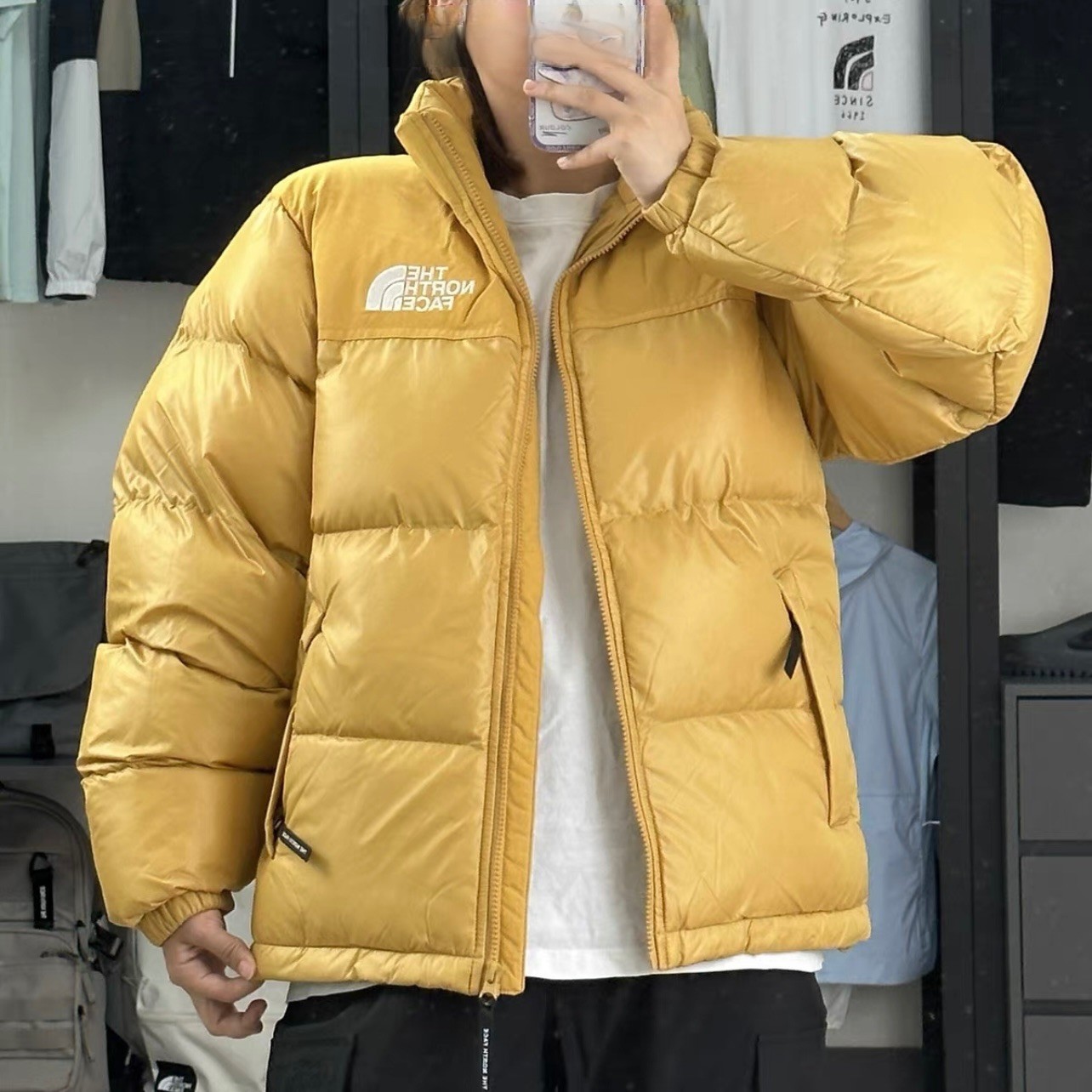 The north face on sale black nuptse jacket