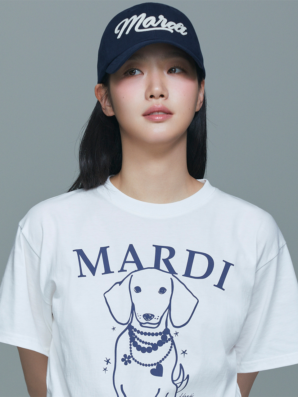韓國MARDI MERCREDI CAP MARDI VINTAGE LOGO 草寫Logo 棒球帽