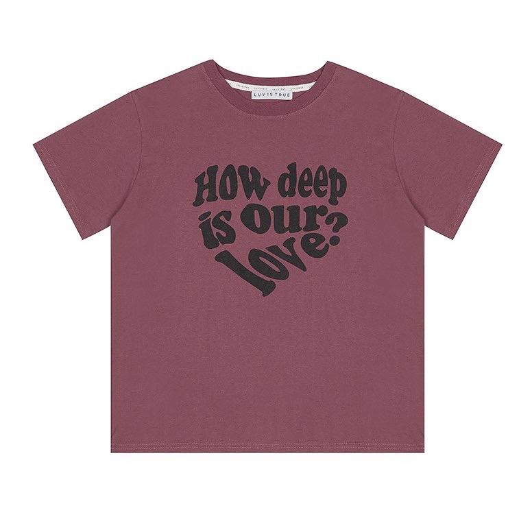 現貨秒發⚡️］韓國Luvistrue IN LOVE TEE 愛心標語短袖T恤禮智同款