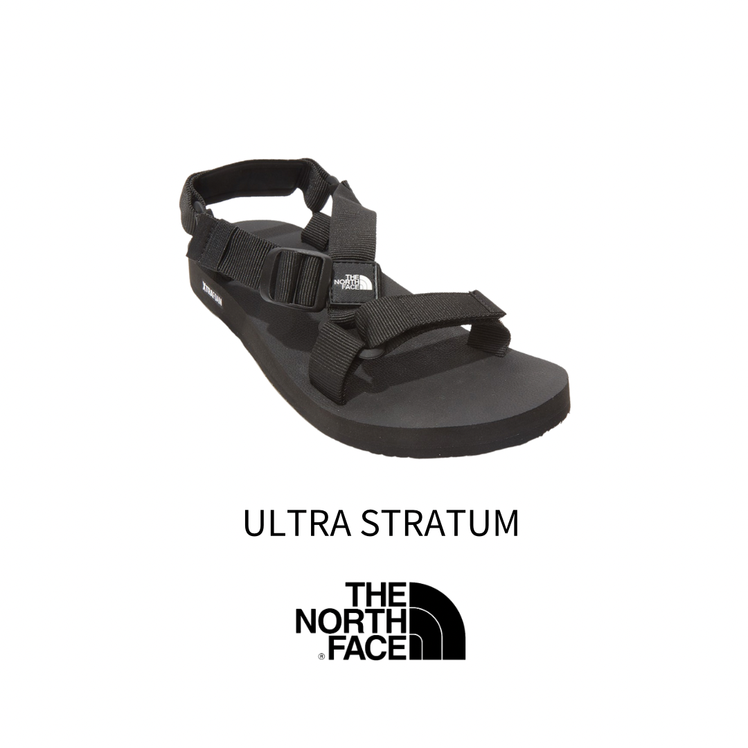 ［現貨秒發⚡️］韓國The North Face 北臉 Ultra Stratum 魔鬼氈系帶涼鞋 黑色