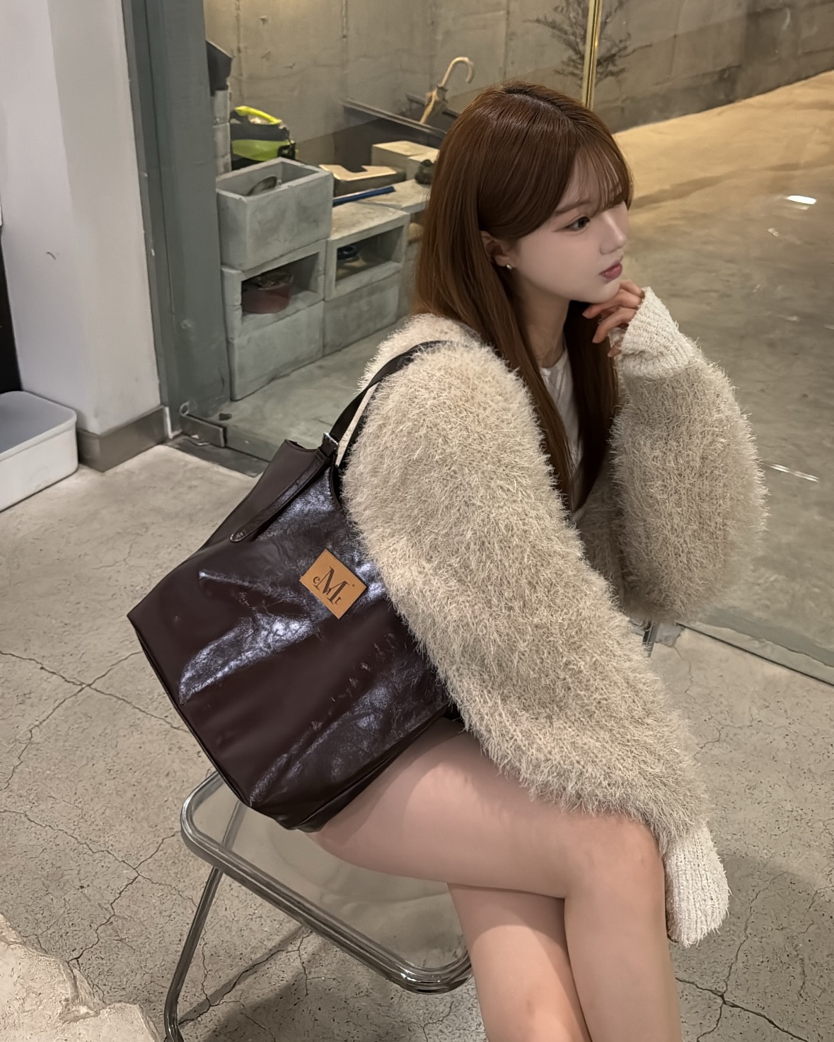 ★MUCENT★ Armand Front Buckle Leather Shoulder Bag Unisex P MUSINSA | MUCENT Armand Front Buckle Leather Shoulder Bag