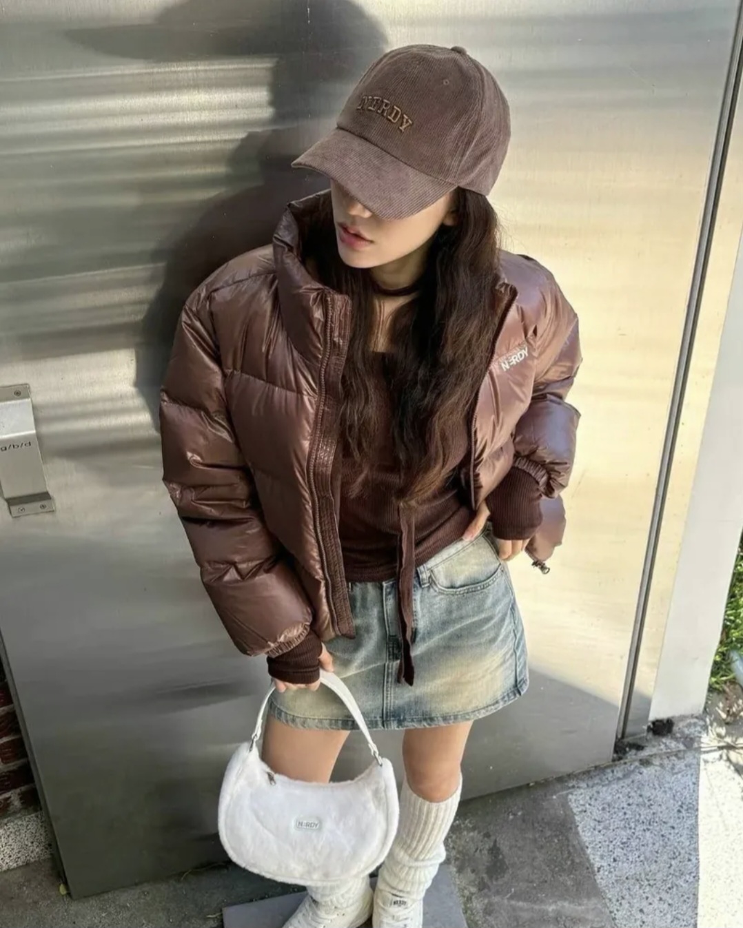 [24FW◆正規品] NERDY◆W's Essential Glossy Down Jacket◆ MUSINSA | NERDY Women's Essential Glossy Down Jacket (Black