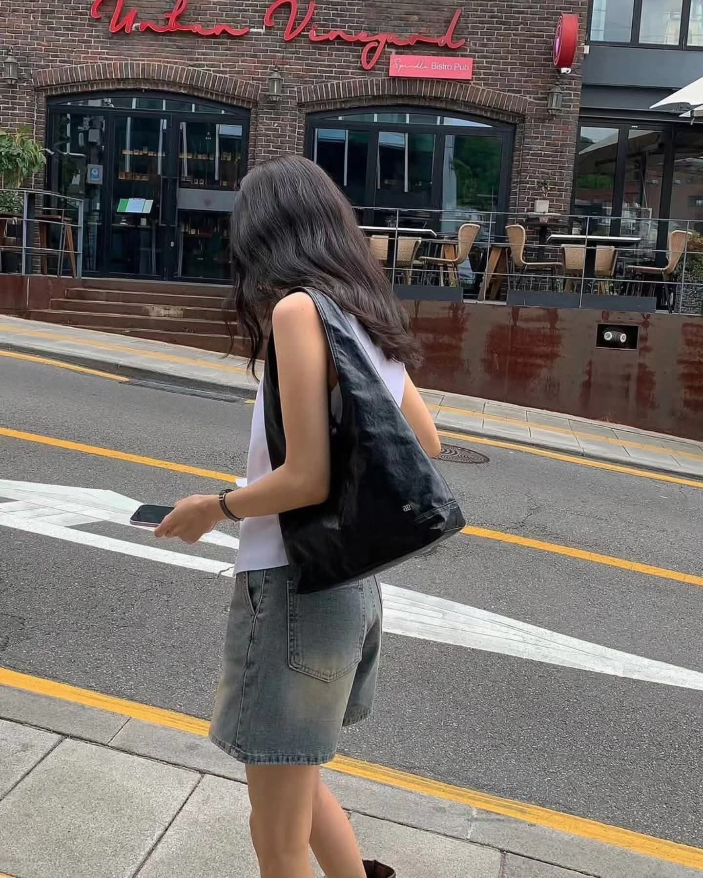 現貨秒發⚡️］韓國Depound pino bag (hobo) 皮革肩背包M號