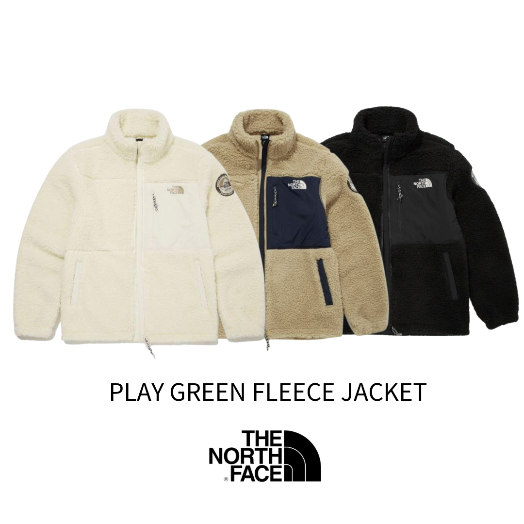 最後一件⏰］-零碼出清- 韓國THE NORTH FACE 北臉PLAY GREEN FLEECE 輕