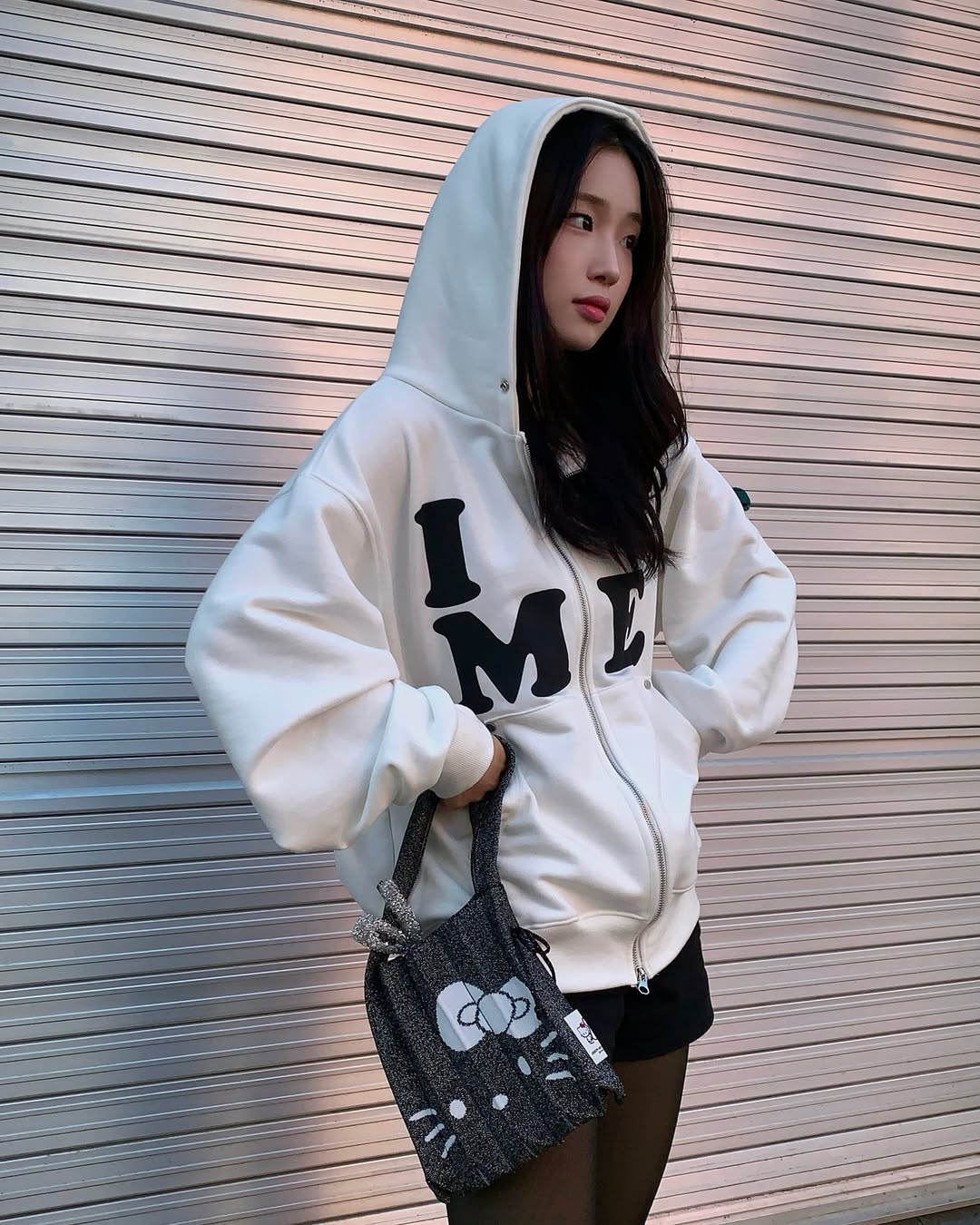 トートバッグ Lucky Pleats Knitwear Small Starry Hello Kitty 預購］韓國Joseph & Steacy x Sanrio 三麗鷗聯名Lucky Pleats