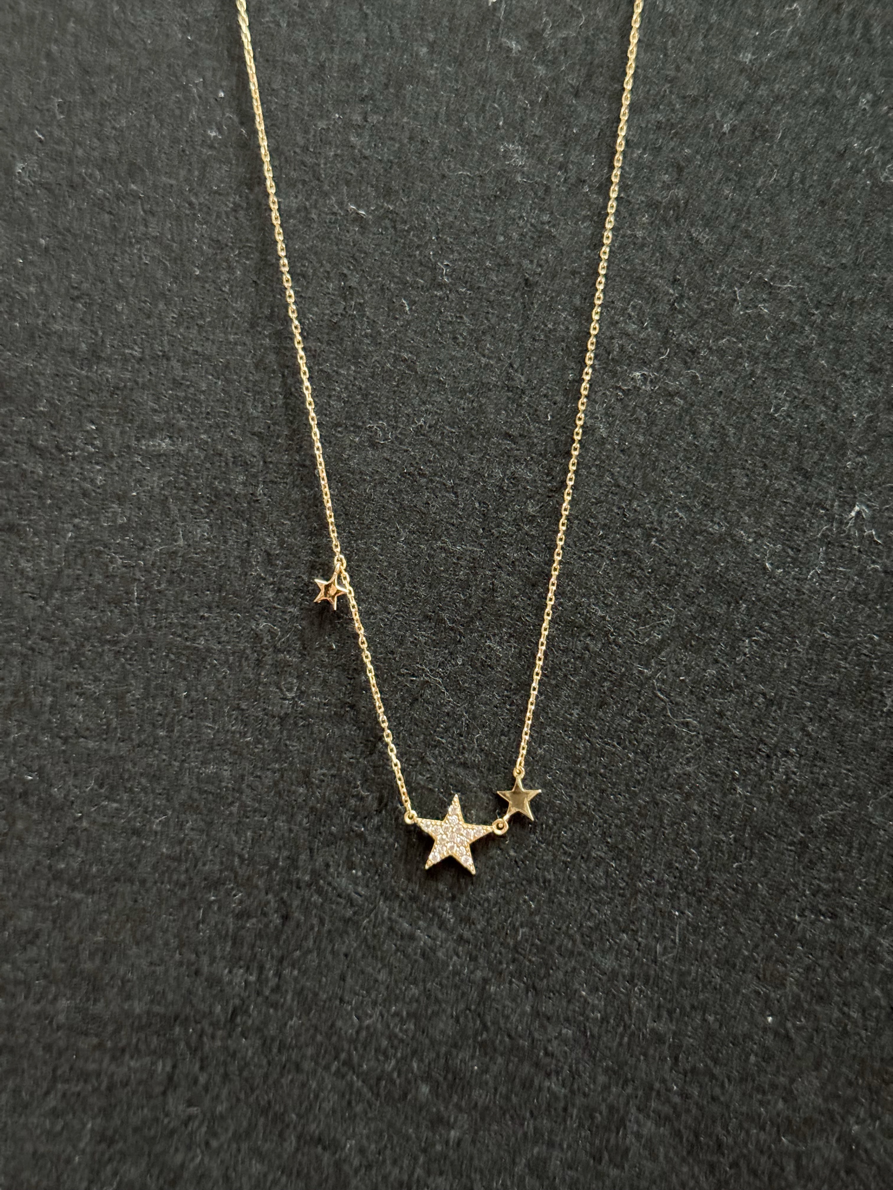 S925 Star Sequins  Necklace 星辰亮片項鍊