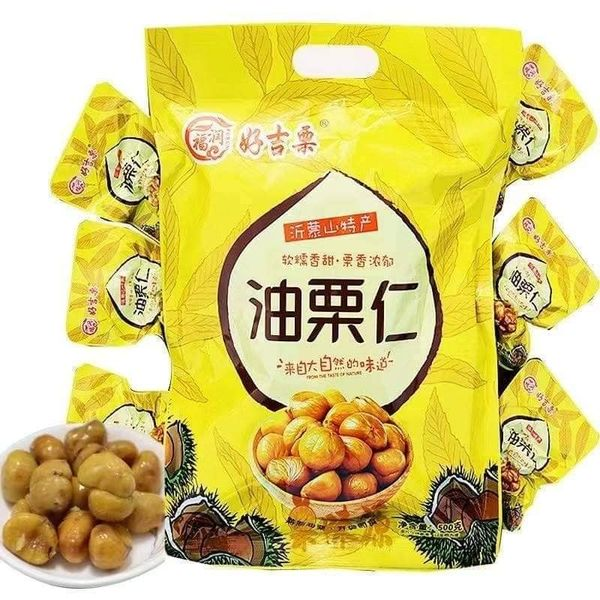 福润好吉栗手剝板栗仁去殼去皮熟制即食沂蒙山特產 500克/包 質保12個月