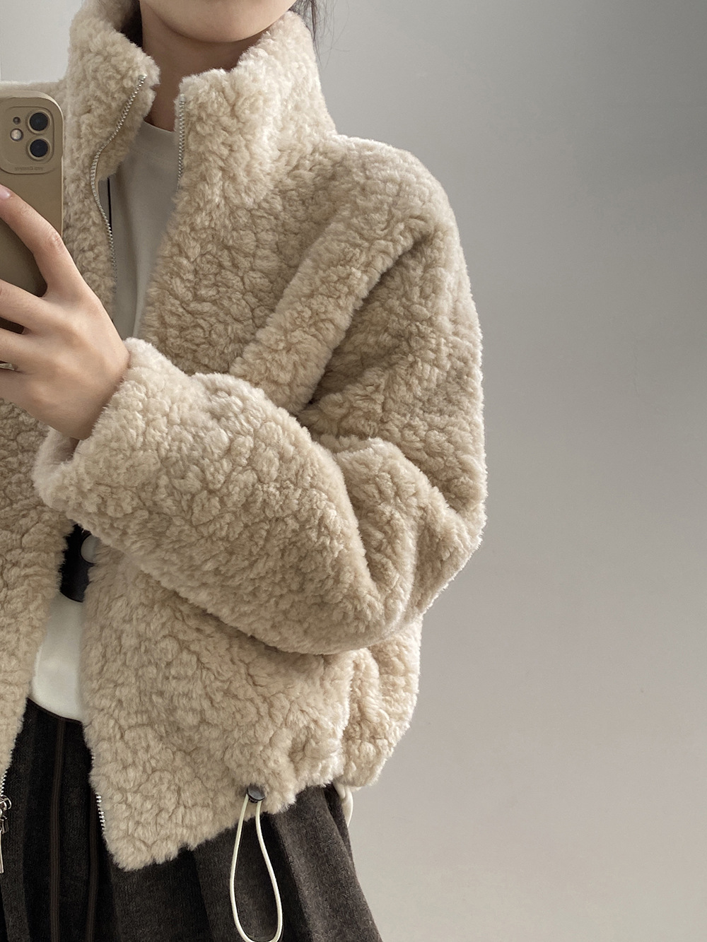 短款羊羔毛百搭外套 短款羊羔毛百搭外套