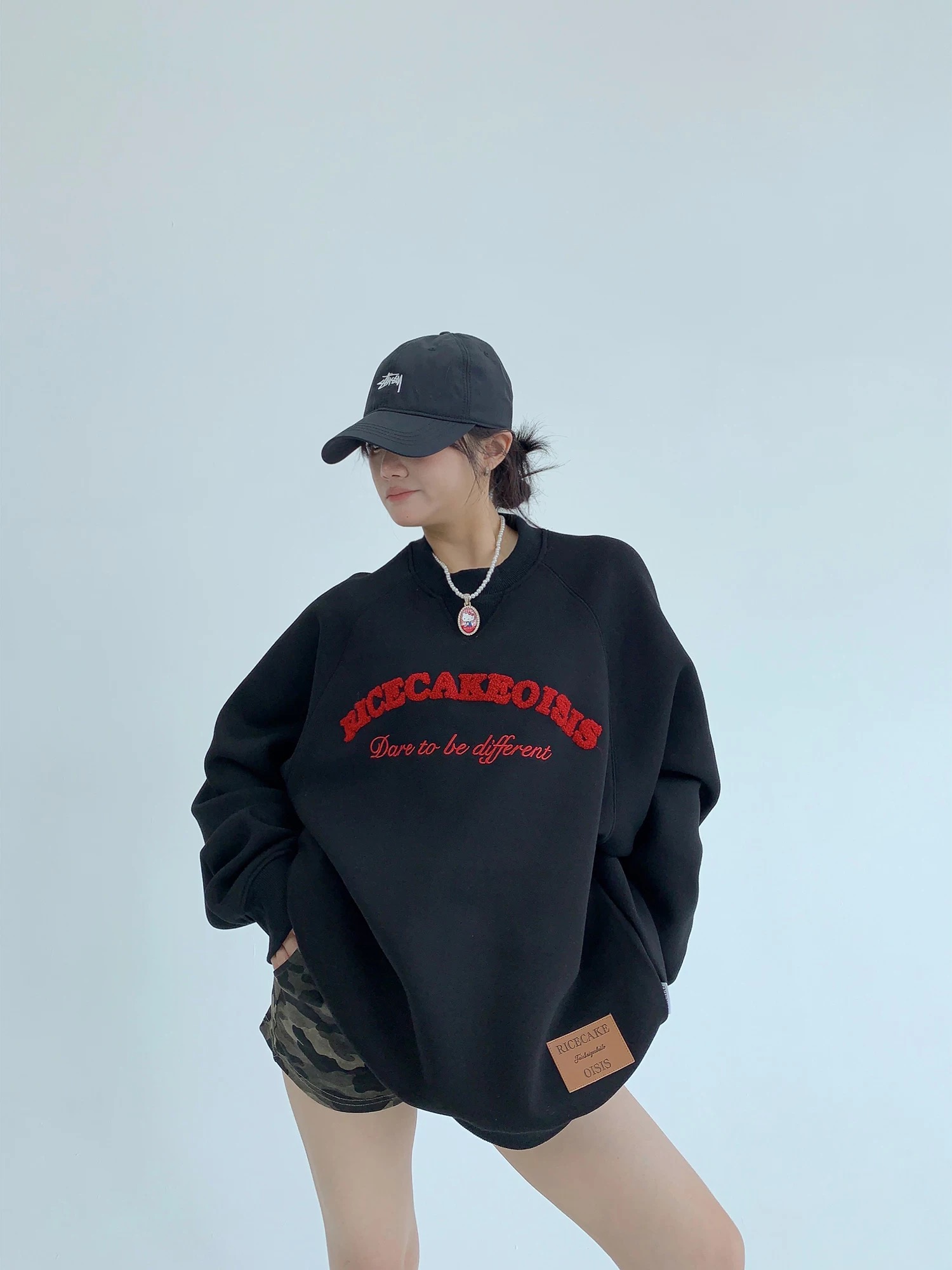 美式俏皮圓領oversize衛衣 美式俏皮圓領oversize衛衣